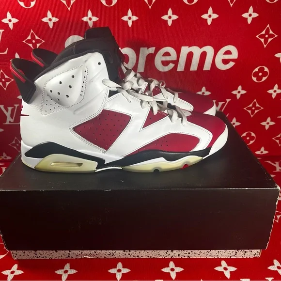 SOLD!! gently used Jordan 6 retro carmine size 14 - Picture 10 of 10